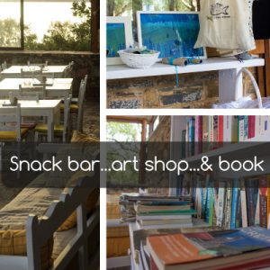 Snac bar Art shop Book corner | Holiday apartments Elounda Island Villas
