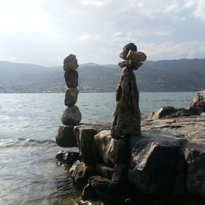 Stone balancing